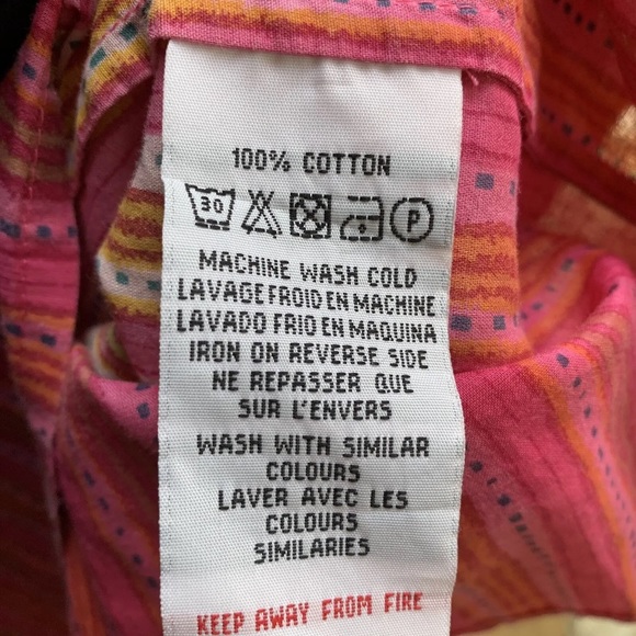 Toast cotton kaftan size small - medium pink stripe - Picture 8 of 12